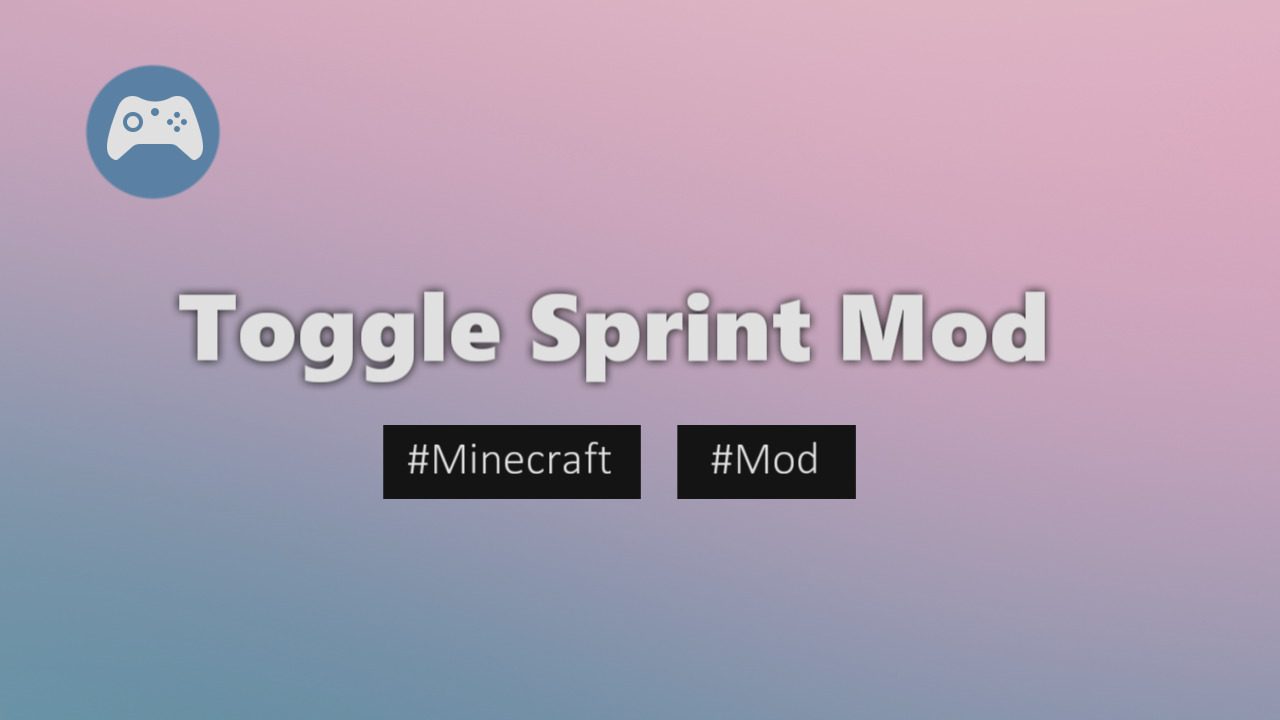 Minecraft 一度wキーを押すだけでダッシュ状態 Toggle Sprint Mod Sazlog